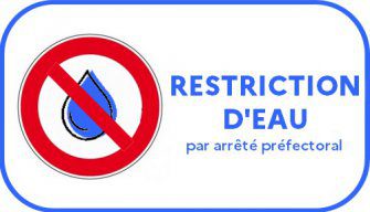 restriction deau